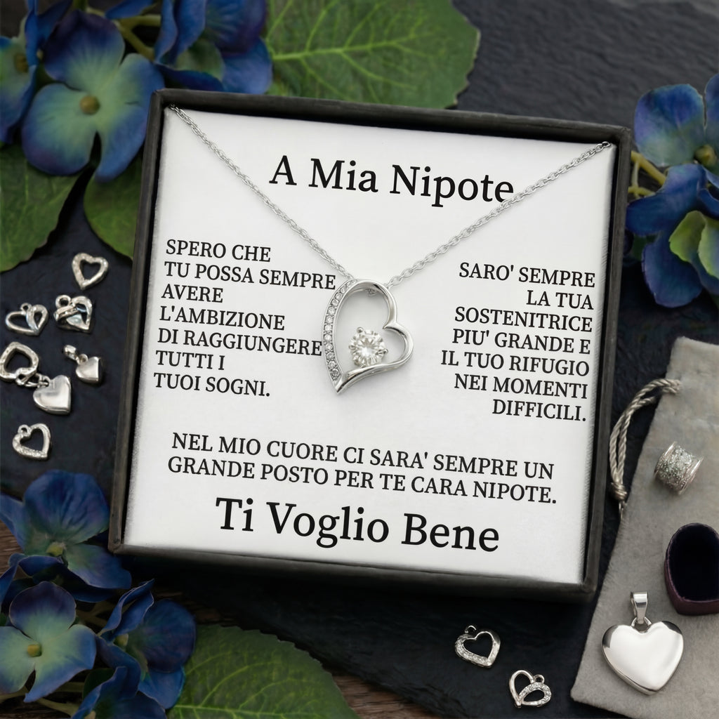 "Collana cuore" con dedica Nipote