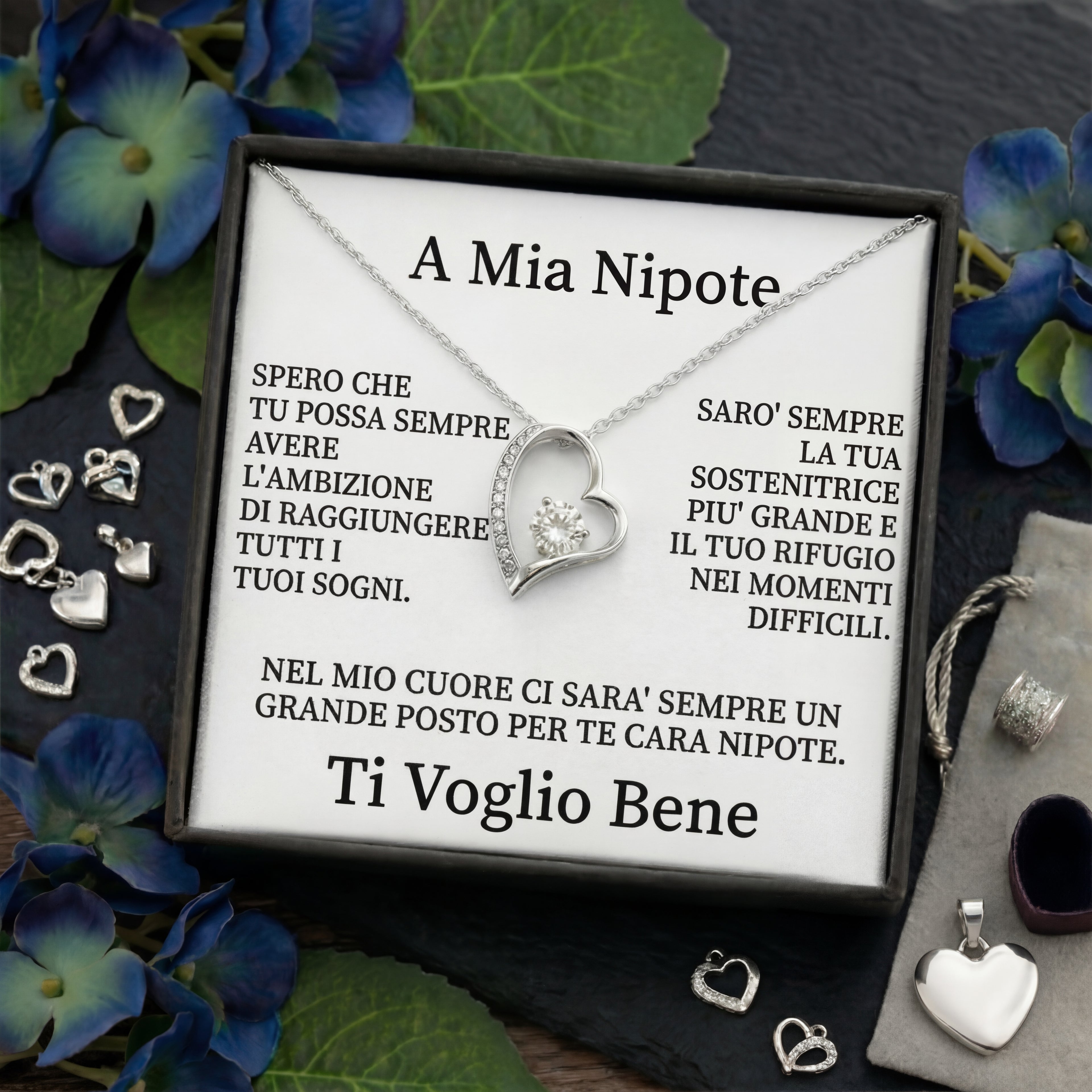 "Collana cuore" con dedica Nipote